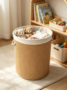 Round/Rectangular Wicker Laundry Basket With Lid, Laundry Basket, Laundry Hamper, Storage Basket, Clothes Bin,Linen Lined Clothes Storage Hamper With Rope Handles, Large Capacity Dirty Clothes Organizer Bin For Bedroom Bathroom Laundry Room, - View 10