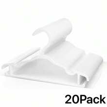 10/20 Packs Swan White Non-Slip Hangers 27cm Sturdy Durable Space-Saving Clothes Organizer For Wardrobe Closet Pants Coats Shirts Dresses Daily Essential Use - White - View 9