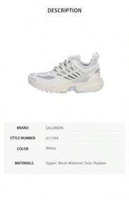 Salomon ACS Pro Unisex Sports Shoes 471799 - White 471799 - View 7