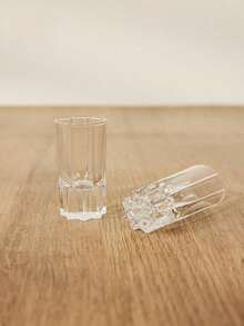 Haus Hana 30ml 1pc/6pcs/12pcs Set Engraved Starburst Crystal Glass Cup, Home Use Baijiu Glass, Luxury High-End Shot Glass, Cocktail Liquor Glass. High-End Leadfree Crystal Glass Cup - Multicolor - View 3