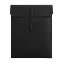 Custom Text Logo Personalized A4 Vertical Leather Document Bag, Large Capacity Waterproof PU Leather Flap Document Organizer, Durable Snap Button Design, Business Contract, Resume, Tablet Storage Folder, Suitable For Office, Students, Business Travel, Multiple Colors Available - Multicolor - View 13