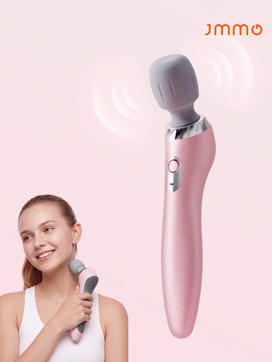 JMMO Cordless Whole Body Vibrating Massage Device, Silicone Massage Heads, Suitable For Neck, Back, Shoulder, Waist, Leg And Foot, Women-Specific Massage Tool, Suitable As Holiday Gift