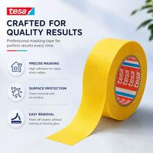 Tesa 4375 和紙遮蔽膠帶 耐高溫 易撕不殘膠 適用汽車噴漆、藝術繪圖、裝飾、精密遮蔽 - 30mm*50m - 查看 5