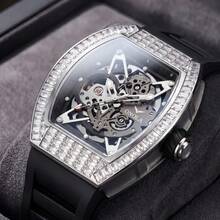 ONOLA Brand Automatic Mechanical Watch, Luxury Luminous Sports Waterproof Barrel-Shaped Skeleton Wristwatch - one-size - View 7