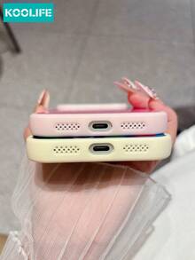 KOOLIFE 1件多巴胺配色防震全包手機殼,適用於 iPhone 18 Pro Max、16 Pro Max、15 Pro Max、17 Pro、13、14 Pro Max - 青+粉 - 查看 9