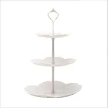 3 X 3 Layer Dessert Cake Stand Plate Afternoon Tea Party Wedding Tableware Plate - View 11