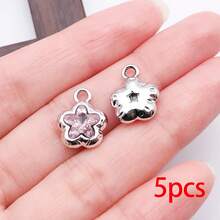 5/10pcs Silvery Plated Star Rhinestone Charms Multicolor Faceted Crystal Star Pendants For DIY Bracelet Necklace Earring Jewelry Making Supplies - Star - View 14