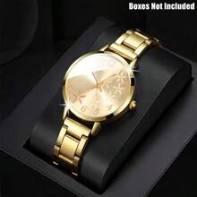 1pc Women's Fashion Luxury Business Elegant Floral Dial Quartz Watch, Minimalist Design, Suitable For Women's Daily Wear, Birthday/Holiday Gift, Vacation, Party, Back To School, Family Gathering And Other Special Occasions, Perfect Valentine's Day/Christmas Gift For Women - Multicolor - View 14