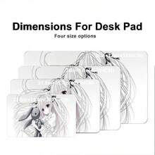 Queen Black Bow Mouse Pad Kawaii Leather Mouse Pad Academic Fashion Computer Desk Pad Is Suitable For Laptop Non-Slip Waterproof Leather Material Base Pad Office Accessories Decorative Edge Lock Edge Desk Pad - View 6