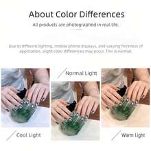 MIANEL GEL 10ml 2026 Summer New Ice Lake Pine Green Cat Eye Gel Nail Polish, Extremely Flattering Skin Tone, Shiny Transparent Deep Green Glass Bead Cat Eye Effect, Professional Salon-Grade DIY Home Use LED Curing - Multicolor - View 9