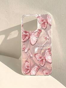 Funda de teléfono con pintura de mariposa y plumas plateadas resistente a caídas compatible con Ip 17 Ip 17 Pro Ip 17 Promax Iphone16/Iphone15 XR /7/8 Iphone15Promax/12PROMAX/13PROMAX/14PROMAX 13 14 11 12p14 Mujeres P11 Carcasa blanda P12 Resistente a caídas XS.XR /78P.78GES2 13/ Serie 15 S24 A03s,A03core,A04,A12,A13,A14,A21s,A22,A23,A24,A32,A33a34,A5 A51A52,A53,A54,A71,A72,A73,S20fe,S21,S25 A35 A56 Funda protectora de teléfono - Multicolor - Ver 6