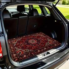 Universal Car Trunk Mat, Fashionable Polyester Fiber Cargo Liner, Suitable For All Car Models, Easy To Clean, Suitable For Sedans, SUVs And Various Off-Road Vehicles, Protect Your Car In A Stylish Way | Durable - Trunk Mat - View 3