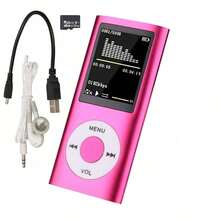 Reproductor MP3 Multifuncional de Moda de Alta Gama: Calidad de Audio sin Pérdida, Pantalla LCD de 1.8 Pulgadas, Ultra Delgado y Portátil - Ver 14