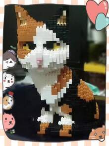 1300PCS Building Blocks , Cat Bricks.,Building Brick Set Cat Building Block Set.Construction Building Bricks Model For Adults Collection Toys.Best Gift For Friends. - Multicolor - View 8