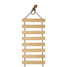 1pc Cat Climbing Bridge For Cat Cage, Cat Tree, Cat Wall Shelf, Hanging Solid Wood Cat Climbing Wall Rope Ladder For Play, Climbing And Perching, Length 35cm/50cm/100cm, Max Load 12kg (26lb) - Ginger - View 9