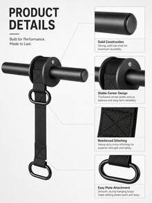 1pc Iron Wrist And Forearm Strengthener - Muscle Training Bar, Strength Training Equipment - Black, Universal, No Strength Required - Suitable For Fitness Enthusiasts And Athletes - Perfect For Home And Gym Workouts - Black - View 4