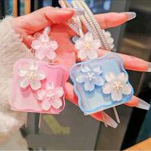 1 Set Wavy 3D Cherry Blossom Charger Protective Case, 3D Floral Data Cable Protector, Compatible With Apple 18W/20W PD Fast Charging, Ideal Gift Choice, Niche Gentle Spring/Summer Gift For Girlfriend - Multicolor - View 6