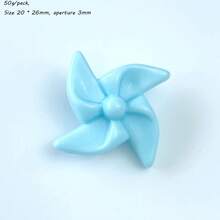 20pcs-25pcs Acrylic AB Color Windmill Beads DIY Mobile Phone Chain Keychain Bead Accessories Material Bulk Bead Wholesale - Multicolor - View 7