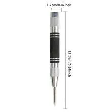UNISURE Drilling, Hole Expansion & Positioning Combo Set With 3pcs Titanium Coated Step Drills (4-12/4-20/4-32mm) Hex Shank + Automatic Spring Center Punch, Glass Breaker Punch, Center Eye Locator - 3+1 PCS - View 5