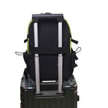 Outdoor Colorblock Lightweight Waterproof Travel Hiking Backpack, Unisex Casual Sports Functional Backpack - Green - View 10
