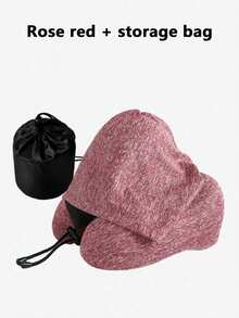 Adjustable Hooded U-Shaped Neck Pillow, Polyester Fiber Material, Hand Washable, Multiple Colors Available, Suitable For Car Travel And Outdoor Use, Comfortable Fit And Neck Support - Hooded Pillow - View 16