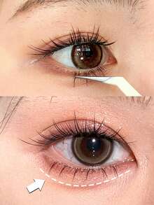 5 Pairs Cartoon Flame Lower Eyelashes, Thin And Soft Lower Eyelashes, Naturally Enlarging Eyes, Full Lash, Transparent Stem For Comfortable Wear, No Heavy Feeling - Black - View 1