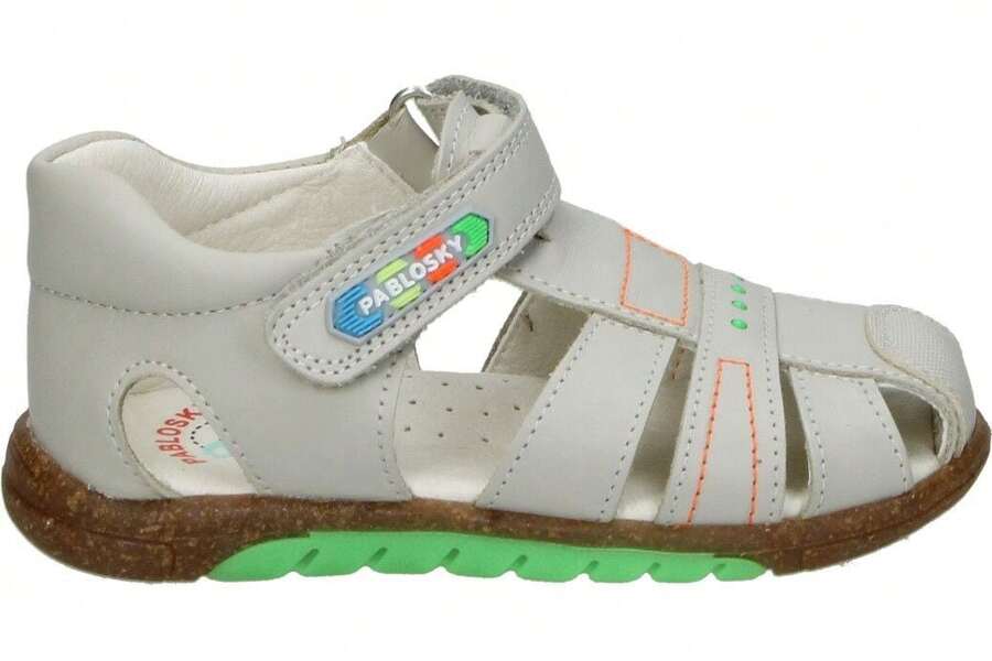 Pablosky Kids Flat Sandals - Beige - View 1
