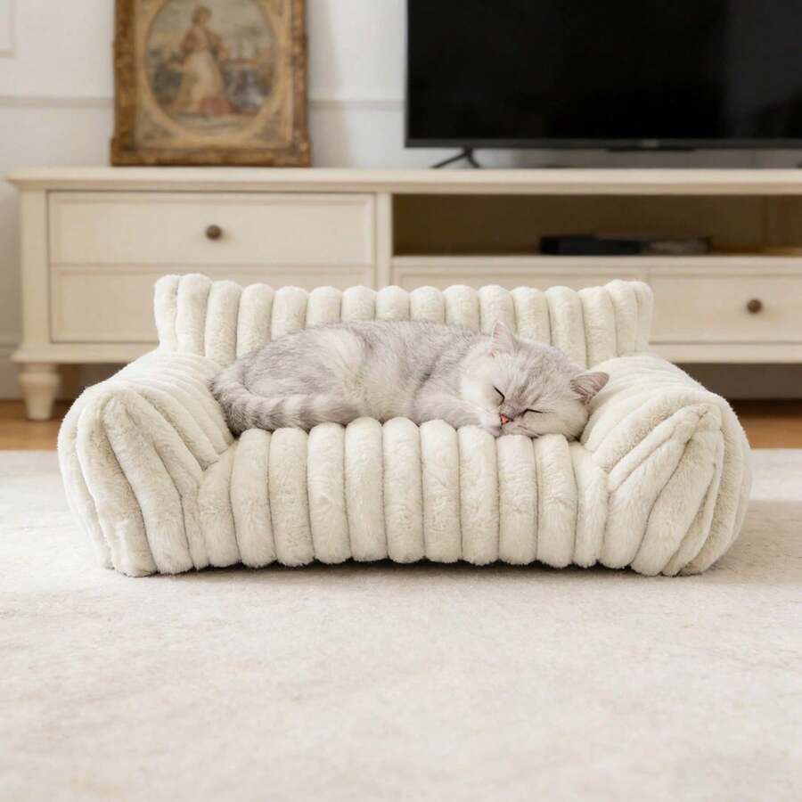 SENDERPICK Detachable And Washable Pet Sofa Pet Sofa For Samll Dogs And Cats Pet Sofa - White - View 1
