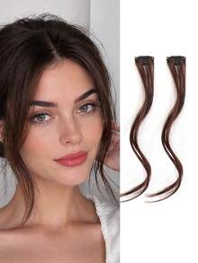 Dragon Beard Bangs Wigs For Women, Summer, Center Part, Natural Forehead Wigs Bangs - Multicolor - View 14
