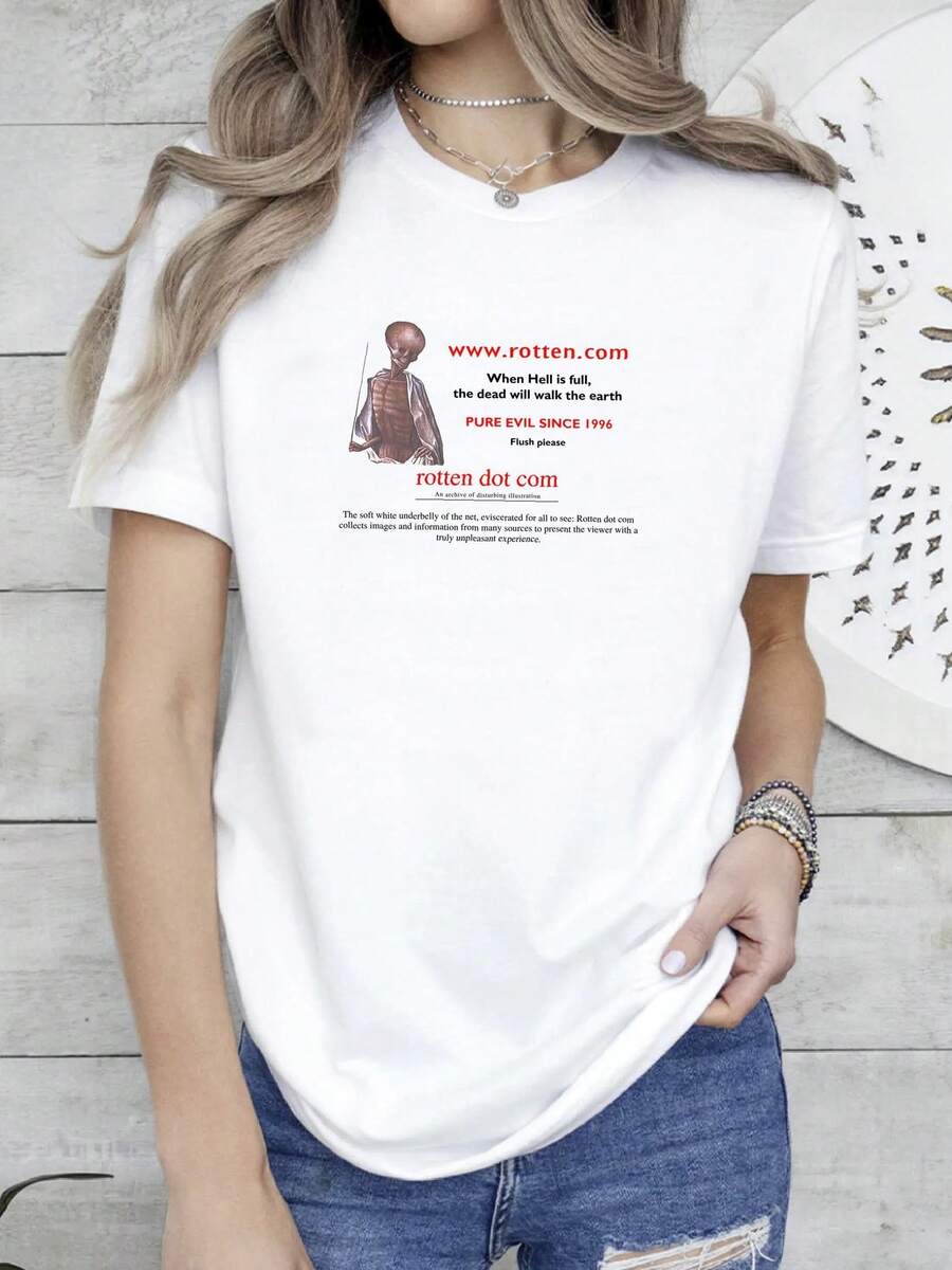 Women T-Shirts - 白色 - 查看 1