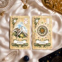 Vintage Norman Tarot Card Set (With PDF Instructions) Divination Game, Halloween Christmas Gift - Brown - View 8