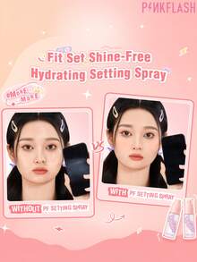 PINKFLASH Setting Spray Aksi Ganda 40ml, Penguatan Ganda, Riasan Tahan Lama, Kabut Ultra Halus, Ringan, Tidak Lengket, Tidak Mengencangkan, Tidak Membuat Kulit Kering - #SP01 - View 8