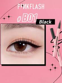 PINKFLASH 0.6g All-Day Wear Liquid Eyeliner, Fully Waterproof, Sweat-Proof And Oil-Proof Formula, Resistant To Tears, Sweat And Sebum, Smooth Application, No Skipping, No Pulling On Eyelids - #B01 BLACK - View 4