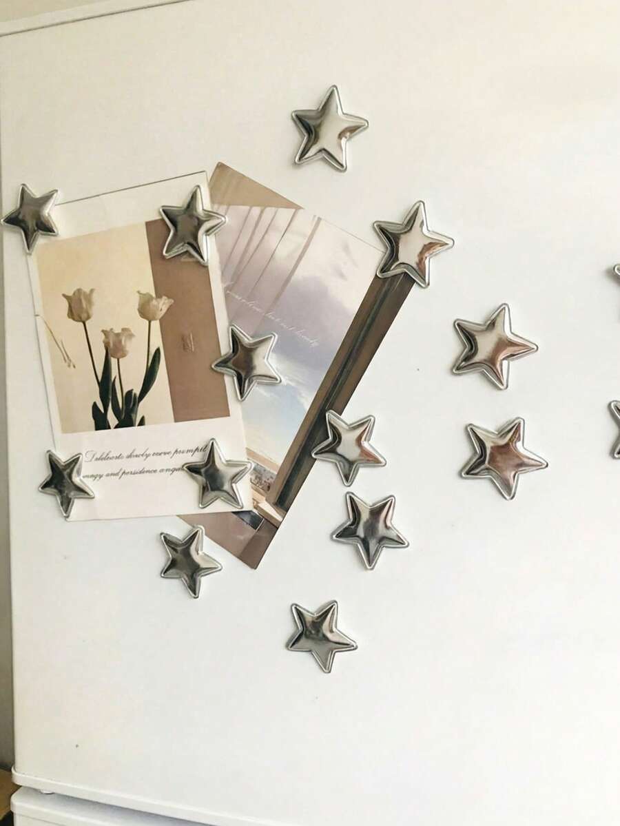 Haus Hana 5pcs/8pcs/10pcs/15pcs Cute Cartoon Star Fridge Magnets – Colorful Floral & Nature Kitchen Decor - Multicolor - View 1