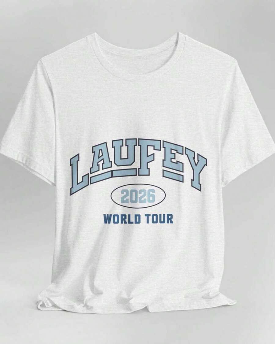 Laufey 2026 A Matter Of Time Jazz Pop Concert Tour Tee Top Donna - 白色 - 查看 1