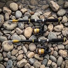 KecchKrezing Beginner Family Fishing Set, 2 Fishing Rods And Reels Complete Accessories, Ideal For Lakes And Streams, Essential Outdoor Camping Gear - Yellow - View 6