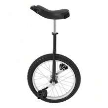 DYNAMI Unicycle With Excellent Steel Frame,Leakproof Tire,Adjustable Height,Curved PU Seat,Mute Bearing,Anti-Slip Designs,For Outdoor Sports Fitness Exercise[A Good Gift For Family And Friends] - Black - View 10