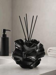 1pc Abstract Aromatherapy Diffuser Bottle With Fragrance Reed Diffuser Stone Base, Multiple Colors Available, Aesthetic Home Fragrance Decor, Suitable For Bathroom, Living Room, Perfect As A Gift - Multicolor - View 6