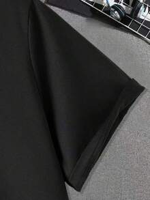 Printed Short-Sleeve T-Shirt - 黑色 - 查看 3