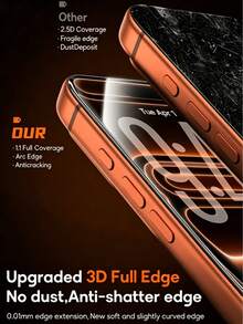 NNBILI 7Pcs 9H High Definition Transparent Full Screen Tempered Glass Screen Protector With Auto-Alignment Installation Tool, Dust-Free, Bubble-Free, Anti-Fingerprint, Anti-Drop, Anti-Shatter, Compatible With IPhone 18/18 Pro/18 Pro Max/17/17Pro/17Pro Max/17Air/16/15/14/13/12/11/X/XS/XR/XS Max Full Series - Clear - View 4