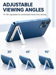 1 buah/2 buah Dudukan Ponsel Lipat Mini Paduan Aluminium, Dudukan Ponsel Meja Portabel, Dudukan Penyangga Sudut yang Dapat Diatur, Aksesori Dudukan Smartphone Ringkas untuk Perjalanan dan Kantor - MultiWarna - View 4
