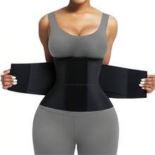 Waist Trainer Belt Waist Cincher Trimmer Ab Belt Tummy Control Body Shaper Gym Workout Tummy Shaper Corse - Black - View 12