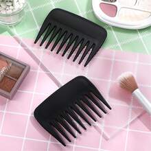 Palm Combs Pocket Mini Brush Palm Hair Brush Wide Tooth Detangling Combs Pocket Travel Combs For Men Women - Black - View 4