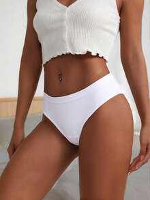 7pcs/Pack Women's High Elasticity Soft Breathable Low-Rise Underwear Panties - Multicolor - View 3