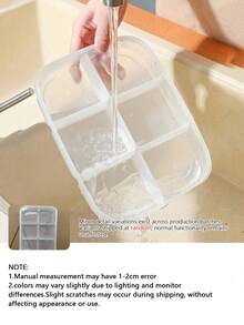 4/6 Compartment Reusable Bento Lunch Box, Food Storage Container With Dividers, Leak-Proof Meal Prep Box For Adults, Kids, School, Work, Travel, Healthy Eating, Fitness, Mother's Day Gift, Microwave & Fridge - White - View 15