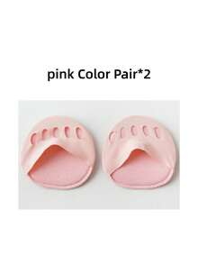2 Pairs Women's High Heel Front Half Insoles, Toe Pads, Shock-Absorbing Sock-Style Toe Massage Pads, Shoe Accessories - Multi-color - View 13