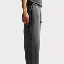 Nike Men's Outdoor Running Sports Pants Loose Breathable Cropped Trousers - Grey - View 2