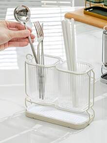 1 Set Minimalist Metal Rack Storage Bin, Simple Ins Style Metal Rack Utensil Storage Bin, Highly Attractive Utensil Storage Kitchenware Storage Home Organizer Storage Box Kitchen - View 6