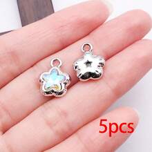 5/10pcs Silvery Plated Star Rhinestone Charms Multicolor Faceted Crystal Star Pendants For DIY Bracelet Necklace Earring Jewelry Making Supplies - Star - View 17