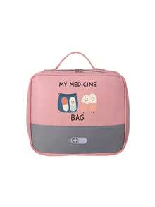 Portable Medical Bag With "My Medicine Bag" And Pill Pattern, Compact First Aid Kit, Portable Storage Pouch For Camping - Multicolor - View 21